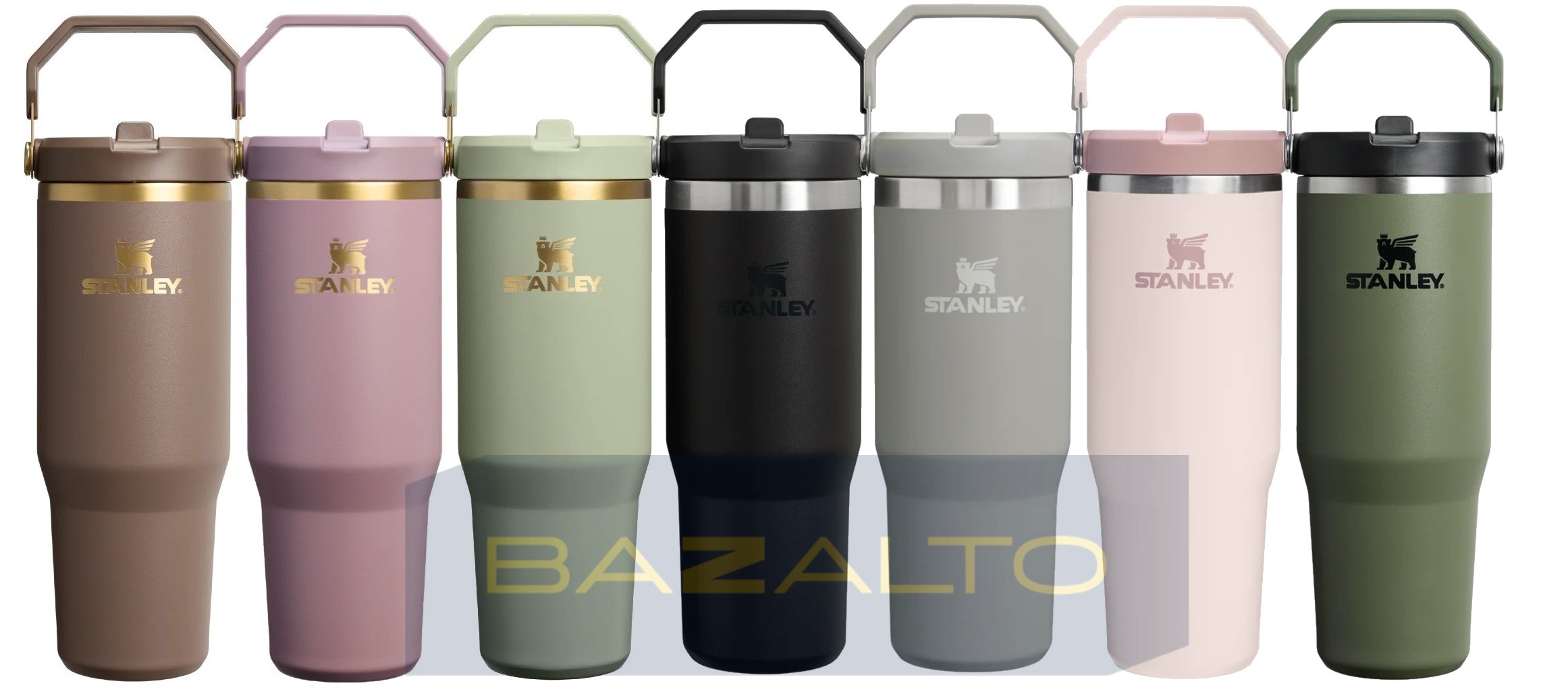 Termo Vaso Stanley Tumbler Ice Flow 887 Ml Dorado